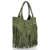 Dámská kabelka shopper bag Vittoria Gotti zelená VPOS9